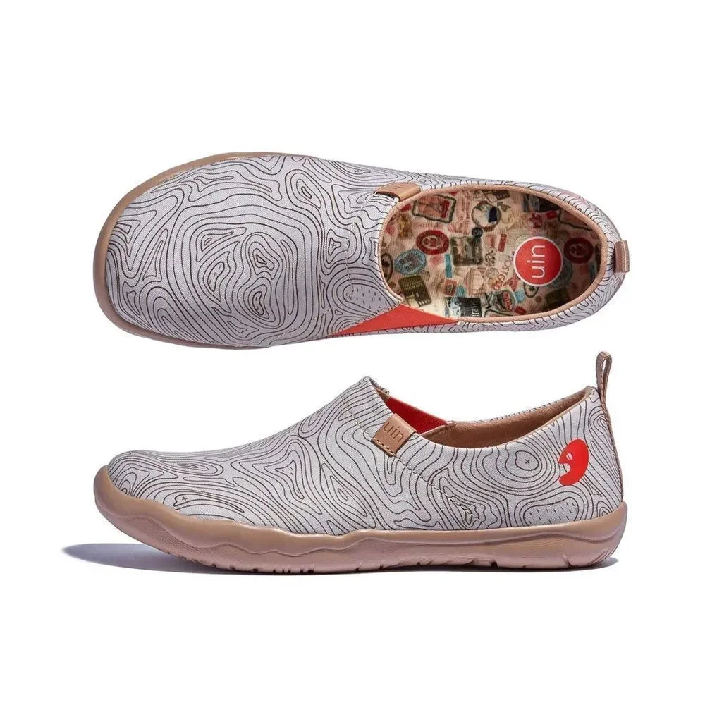 UIN Women’s Walking Shoes Slip On Loafers (Birth Brown Toledo I )